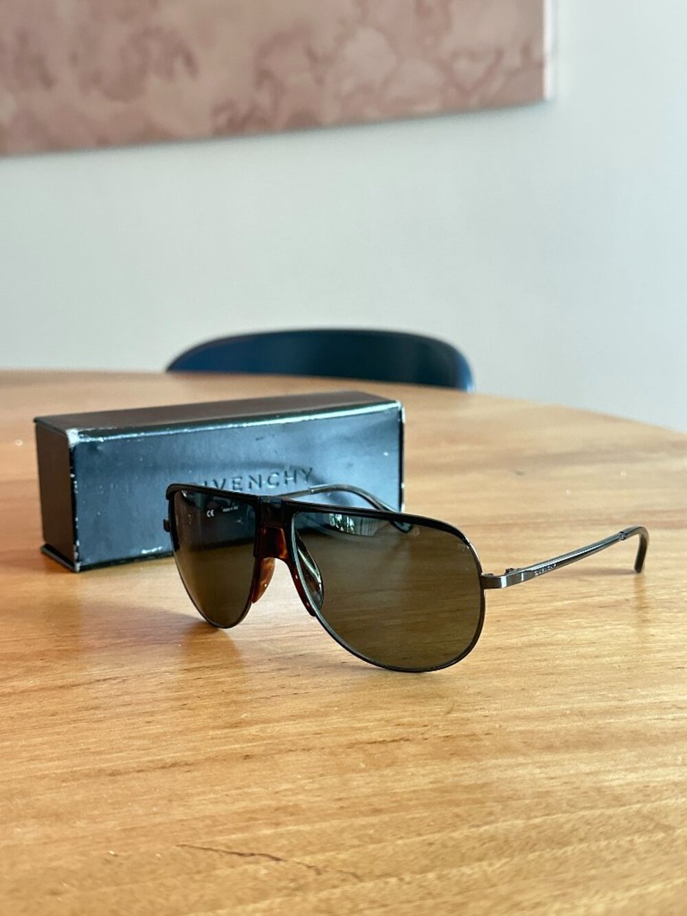 Givenchy SGV367 Aviator Sunglasses
